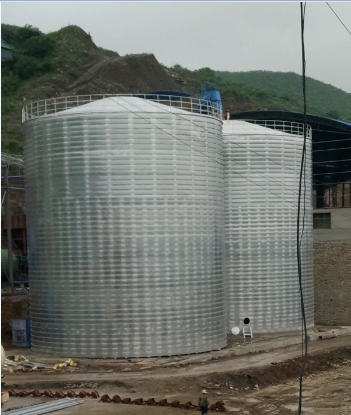 齐干却勒街道粮食钢板仓的安装全过程不用热焊接