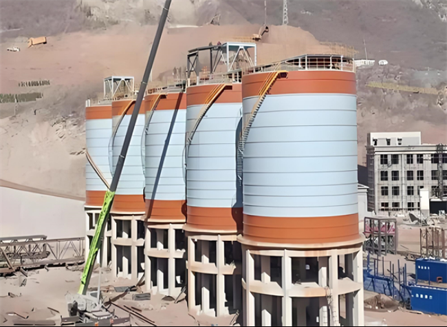 齐干却勒街道高架钢板仓